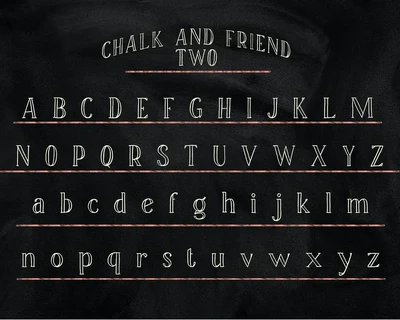 Chalk and Friend font