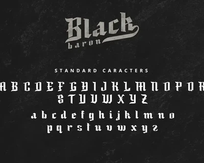 Black Baron Typeface|Medieval Font