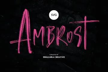 Angelic SVG Brush Font