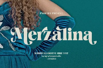 Merzalina - A Stylish Decorative Serif font