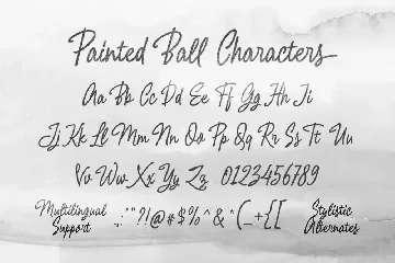 Painted Ball font