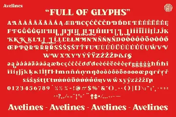 Avelines font