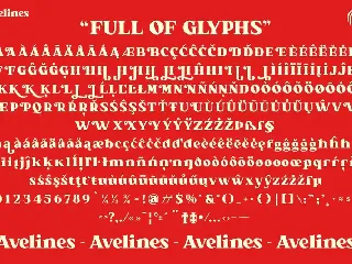 Avelines font