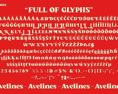 Avelines font