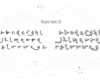 Agfolan - Layered Script Font