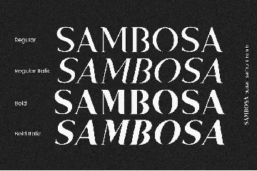 Sambosa - Modern Serif Font