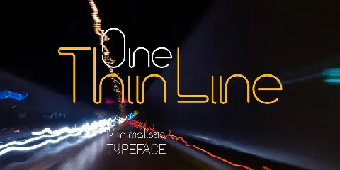 One Thin Line font