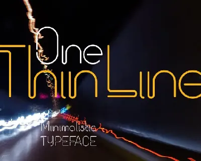 One Thin Line font