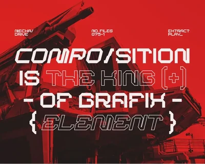 BARKMO-36 | Futuristic Mecha Cyberpunk Font