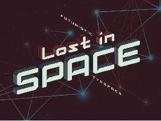 Lost in space. font