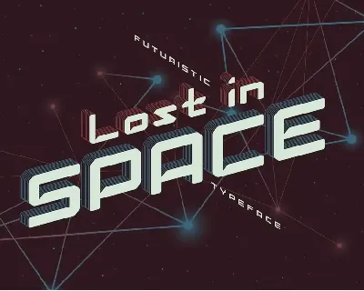 Lost in space. font