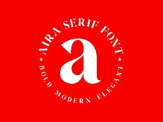 Aira | Modern Serif Typeface font