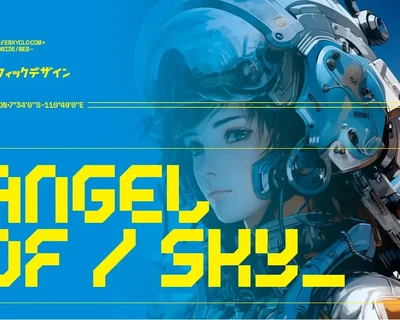 Cyklone - Futuristic Cyberpunk Mecha Display Font