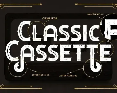 Classic Cassette - Classic Display Font