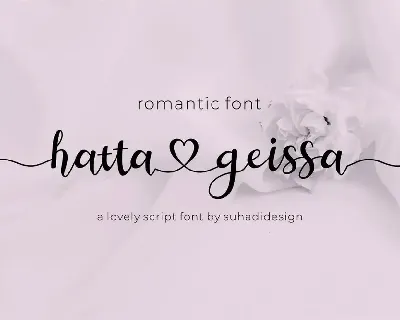 Hatta Geissa - Romantic Beautiful Font