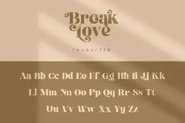 Break Love | Classy Retro Font