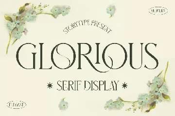 Glorious Serif Display Font