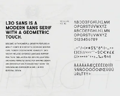 Leo Sans font