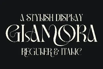 Glamora Stylish Display Font