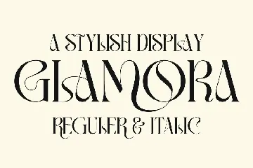 Glamora Stylish Display Font