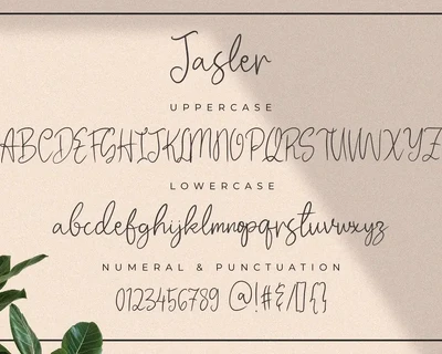 Jasler - The Handwriting Font