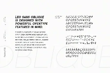 Leo Sans Oblique font