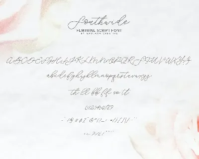 Southwide Feminine Script Font