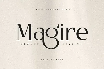 Dangmen - Luxury Ligature Serif font