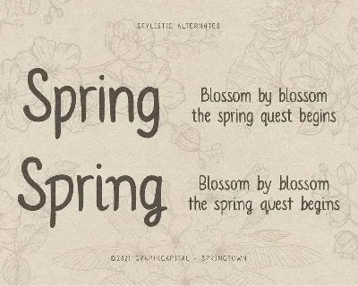 Springtown Typeface font