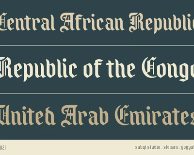 AMR Royal Grande font