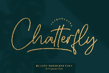 Chatterfly Monoline Font