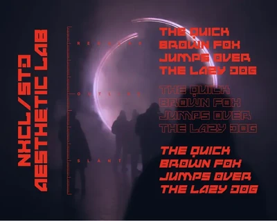 Andmorey - Futuristic Cyberpunk Tech Display Font