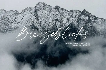 Breezeblocks Modern Casual Signature font