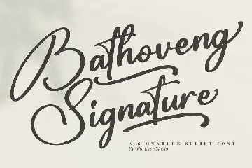 Bathoveng Signature Script Font