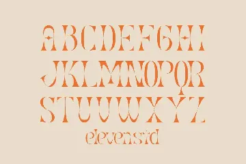 Myrollate Stencil Serif font