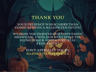 Razor Titan - Halloween Typeface font