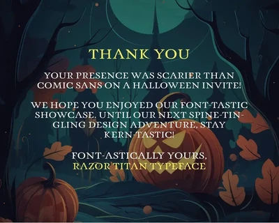 Razor Titan - Halloween Typeface font