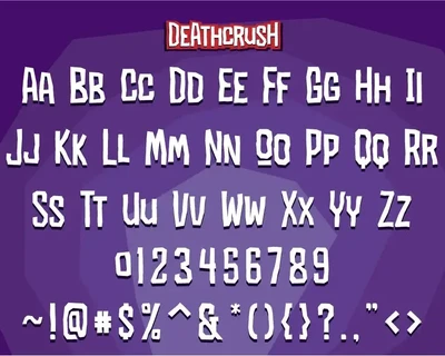 Deathcrush font