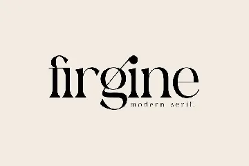 Firgine Modern Serif Font