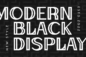 Outline - Modern Stylish Display Font