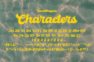 Saundrayam - Retro Script Font