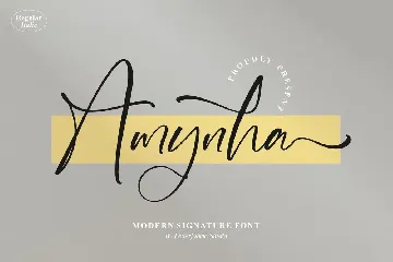 Amynha Signature Font