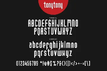 TonyTony font