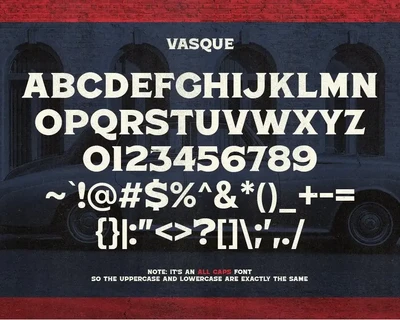 Vasque - Vintage Display Fonts