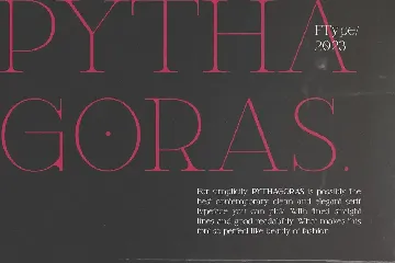 Pythagoras Contemporary Serif font