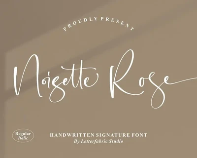 Noisette Rose Handwritten Font