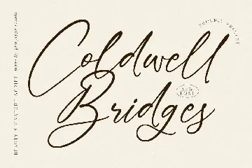 Coldwell Bridges Coldwell Bridges Signature Script font