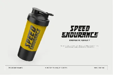 Speed Endurance font