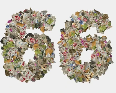 The Trashy Alphabet font