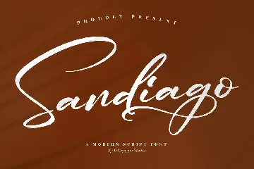 Sandiago Modern Script Font